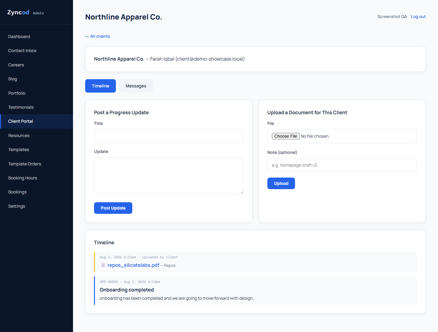 Every Client, Managed From One Dashboard screenshot